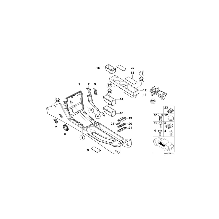 Genuine BMW 51162693700 E36 Frame (Inc. Z3 2.8, Z3 2.5i & Z3 2.0) | ML Performance EU Car Parts