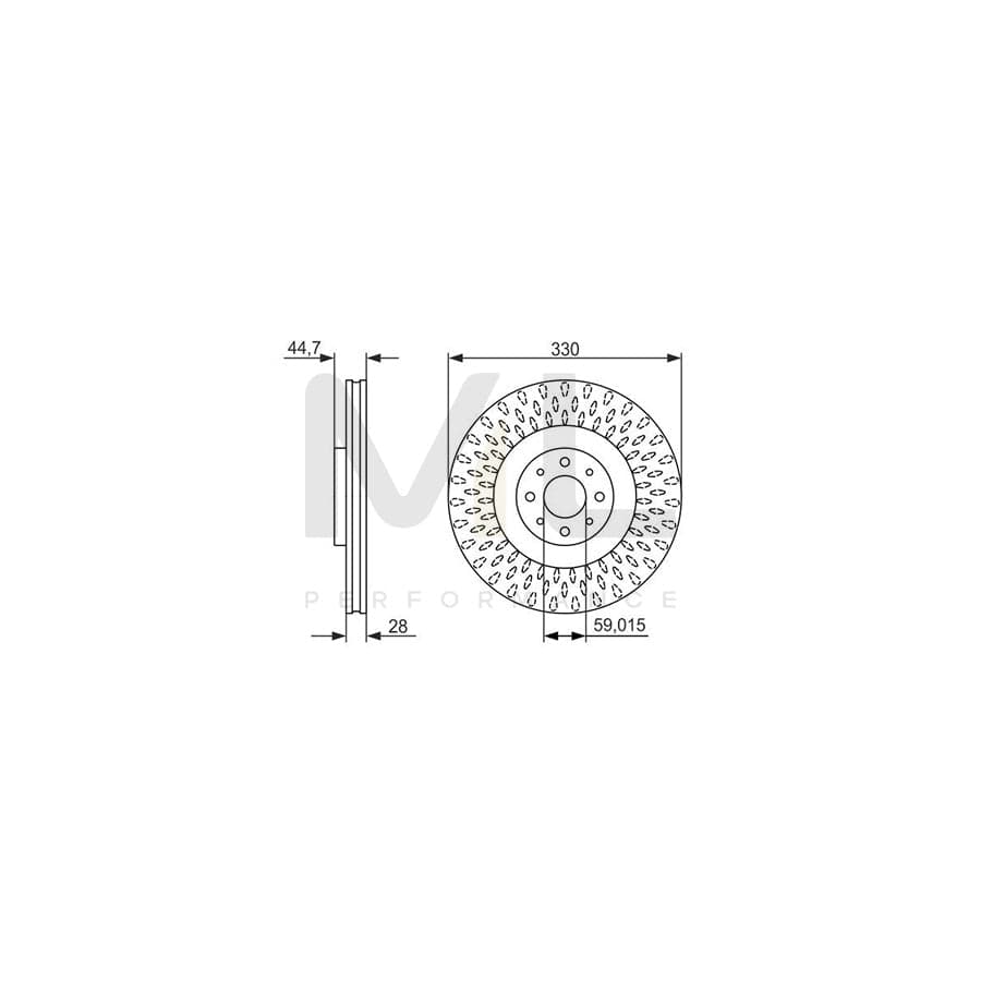 BOSCH 0 986 479 648 Brake Disc for LANCIA Delta III (844) Vented, Coated, High-carbon | ML Performance Car Parts