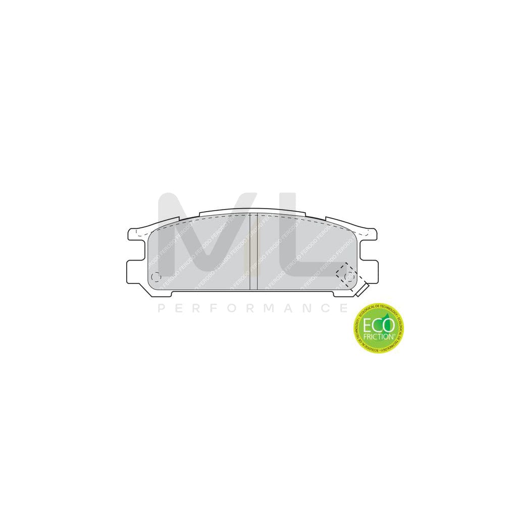 Ferodo Premier Eco Friction Fdb803 Brake Pad Set With Acoustic Wear Warning, Without Accessories | ML Performance Car Parts