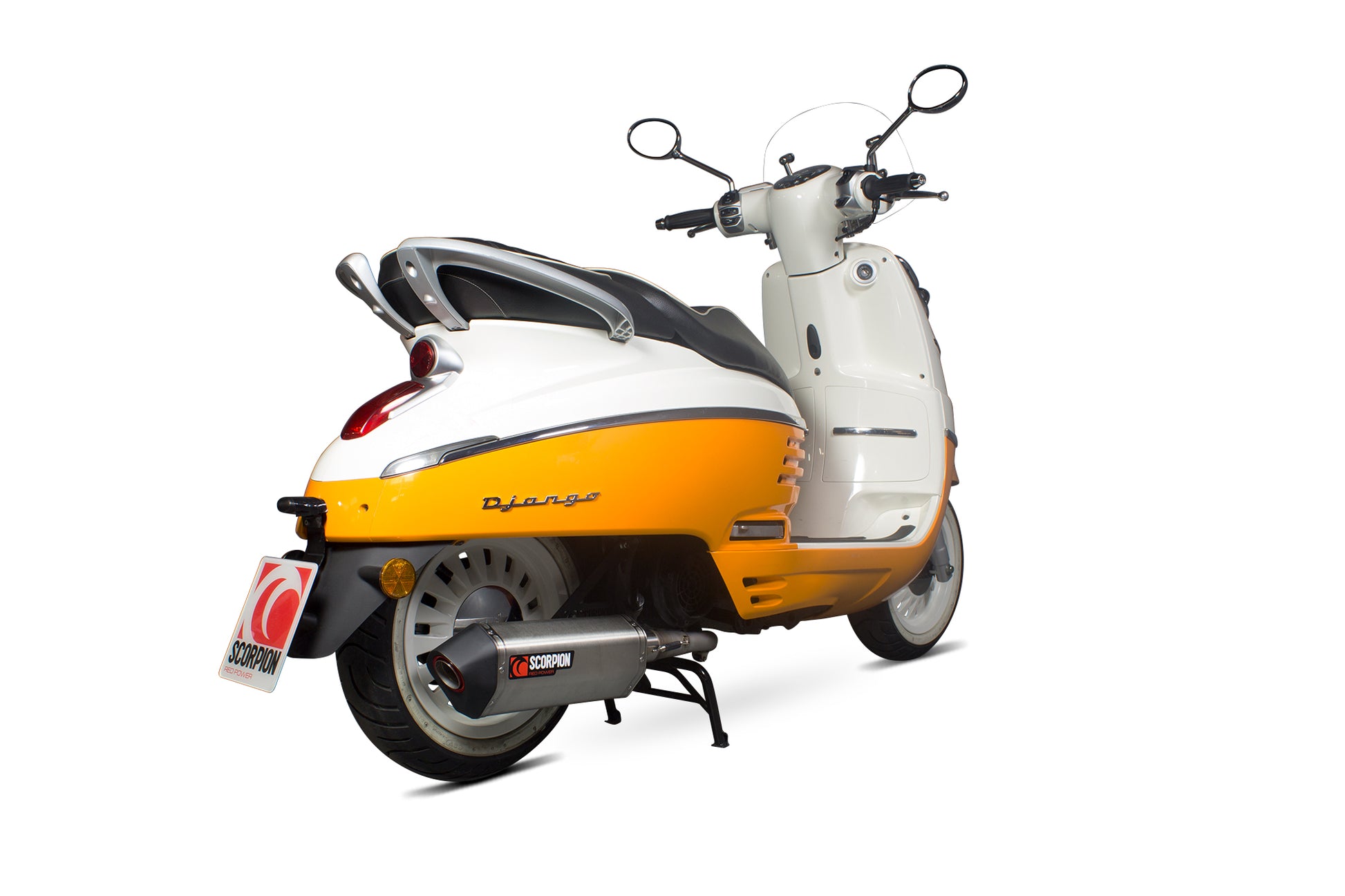 Scorpion RPG103SEO Peugeot Serket Parallel Full System - Brushed Stainless Steel Sleeve (Django 125 / Django 150) | ML Performance EU EU