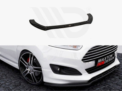 Maxton Design FO-FI-7F-STLINE-FD1T Front Splitter V.1 Ford Fiesta MK7 St-line 2013-2017 | ML Performance UK Car Parts