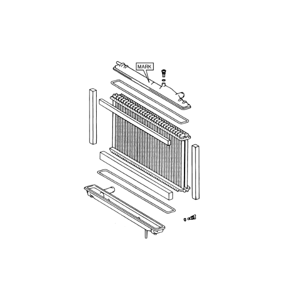 Genuine Lexus 16400-50241 LS Phase 3 Radiator Mark 5024