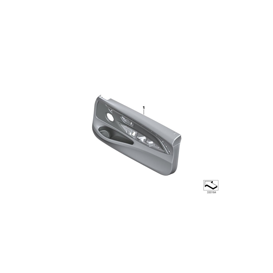 Genuine BMW 51418063634 F82 F83 Door Panel, Leather, Front Right SAKHIR ORANGE (Inc.  & M4) | ML Performance EU Car Parts