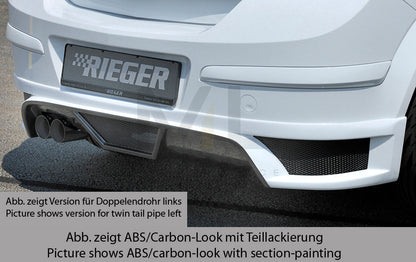 Rieger 00099324 Opel Astra H Rear Diffuser 1 | ML Performance EU Car Parts