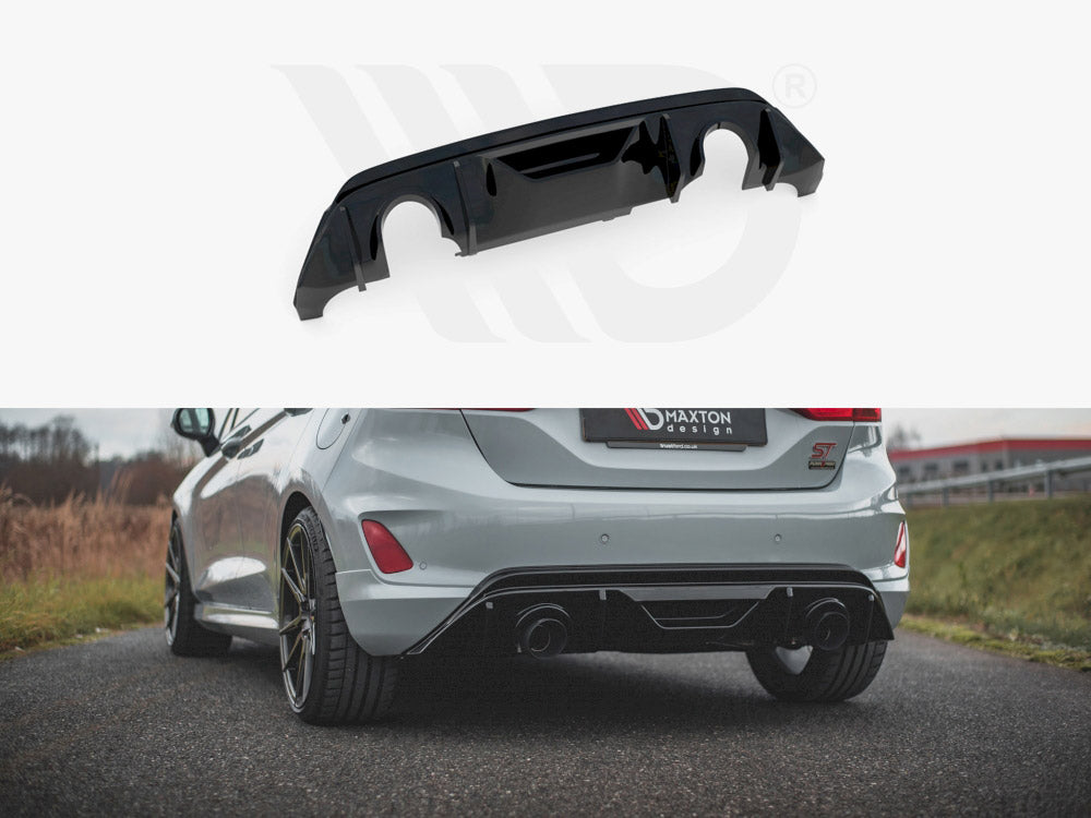 Maxton Design FO-FI-8-ST-RS5T Rear Diffuser + Milltek Gpf/opf Back ExhauST System - Ford Fiesta MK8 ST & MK8.5 ST (2018-2022) | ML Performance EU Car Parts