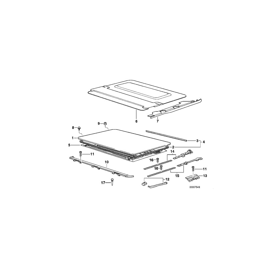 Genuine BMW 54128186797 E36 Ceiling Frame Covered Velours HELLBEIGE (Inc. 320i, 318tds & 325tds) | ML Performance EU