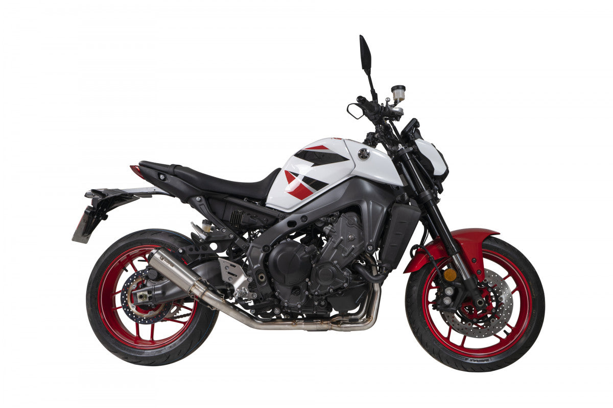 Scorpion PYA116SYSSEO Yamaha MT-09 Red Power Full System - Brushed Stainless Steel Sleeve | ML Performance EU EU