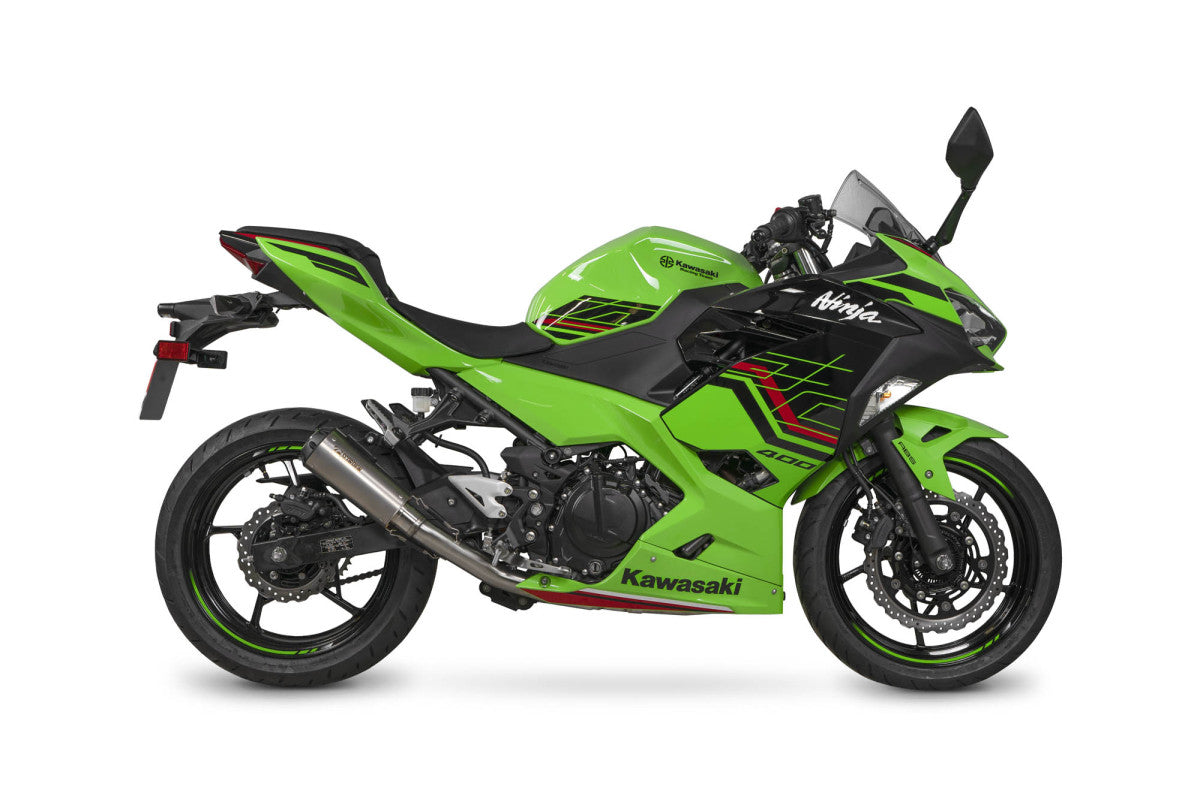 Scorpion PKA143SYSTEO Kawasaki Ninja 400 Red Power Race System - Titanium Sleeve | ML Performance EU EU