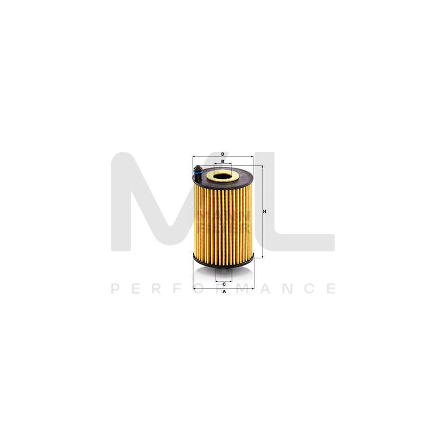 MANN-FILTER HU 7046 z Oil Filter with seal, Filter Insert | ML Performance Car Parts