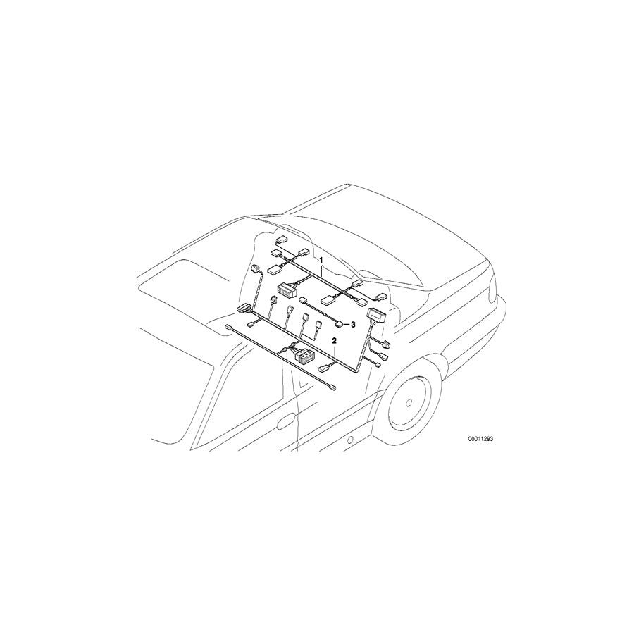 Genuine BMW 61128370338 E38 Current Supply Wiring Set (Inc. 740d, 750iLP & 730i) | ML Performance EU Car Parts