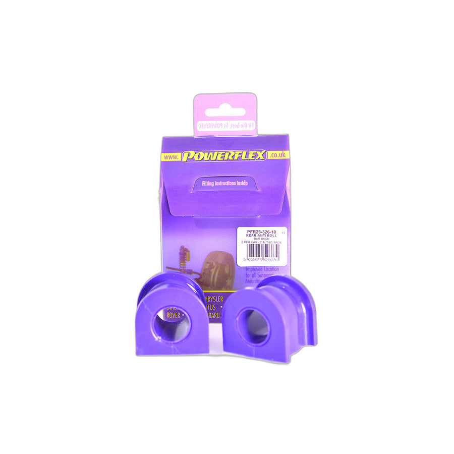 Powerflex PFR25-326-18 Honda Rear Anti Roll Bar Bush 18mm (Inc. CR-V & Civic) | ML Performance EU Car Parts