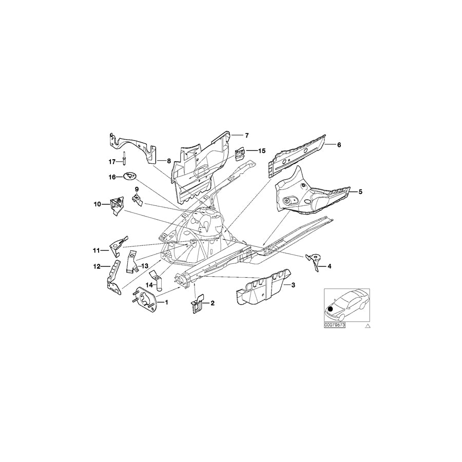 Genuine BMW 41147893376 E46 Bracket Abs+Asc (Inc. M3 & M3 CSL) | ML Performance EU Car Parts