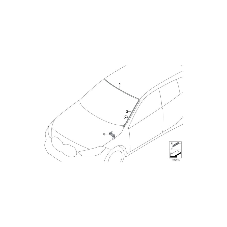 Genuine BMW 51717453943 F40 F44 Discharge Duct, Left (Inc. 118i, M135iX & 228iX) | ML Performance EU Car Parts