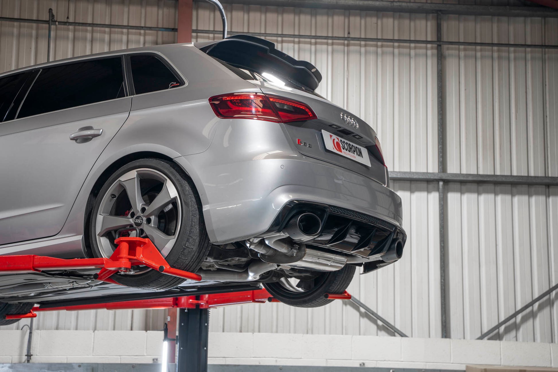 Scorpion SAU106CF Audi RS3 8V Resonated Cat-Back System With Valves | ML Performance EU EU