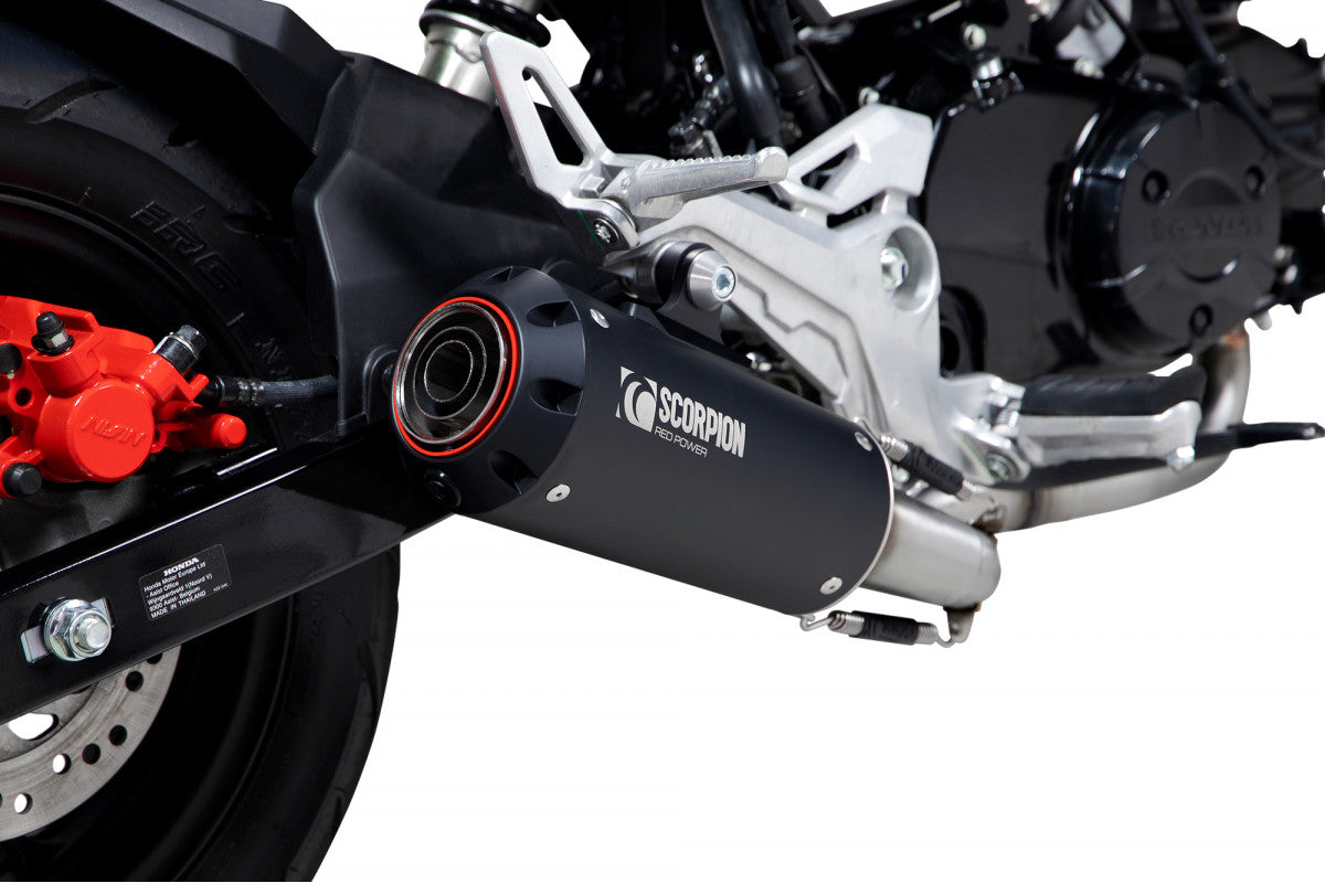 Scorpion PHA192SYSBCER Honda MSX 125 Red Power Full System - Black Ceramic Coated Sleeve | ML Performance EU EU