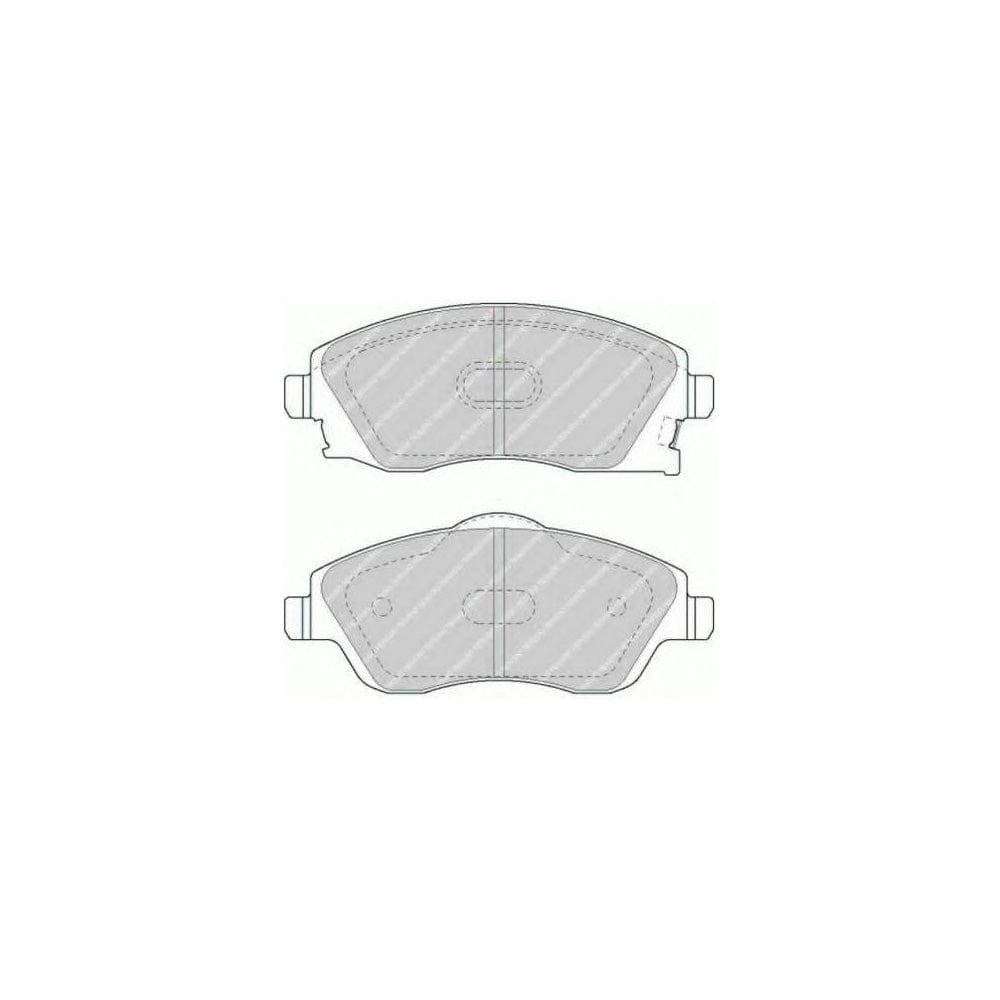Ferodo Sl Fsl408 Brake Pad Set Incl. Wear Warning Contact | ML Performance Car Parts