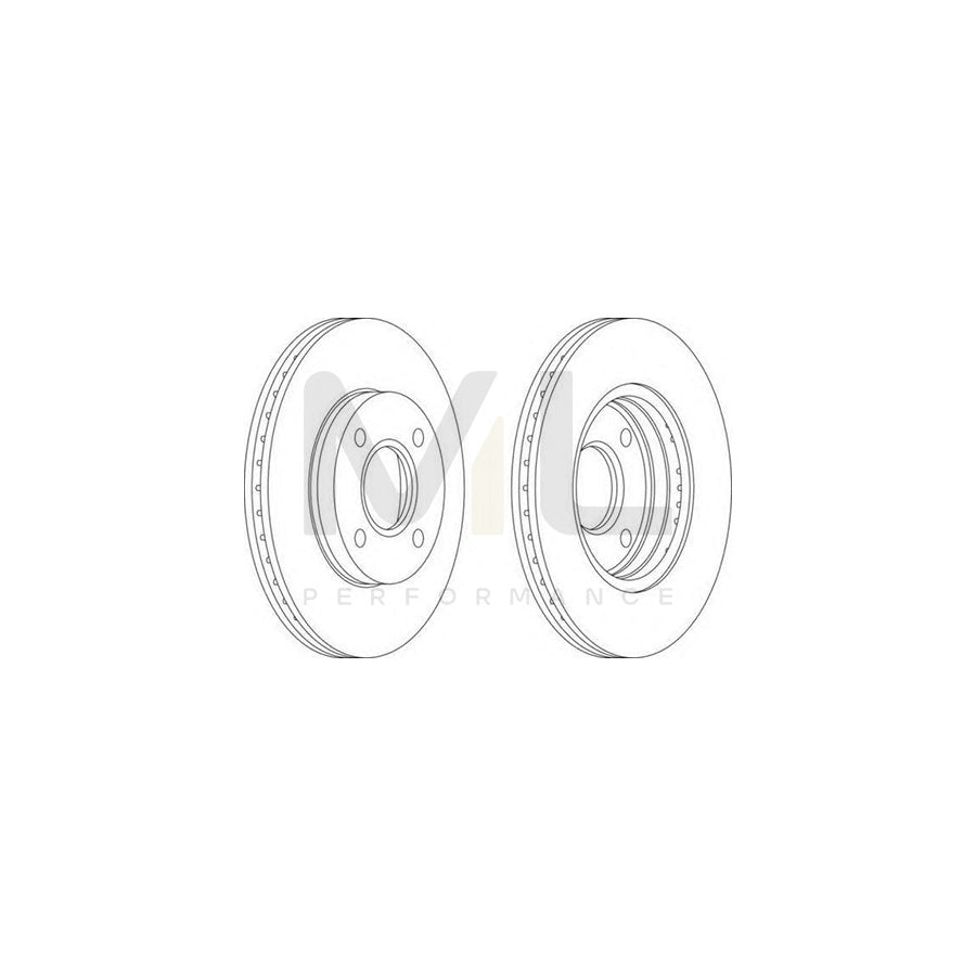 FERODO DDF1072-1 Brake Disc Vented | ML Performance Car Parts