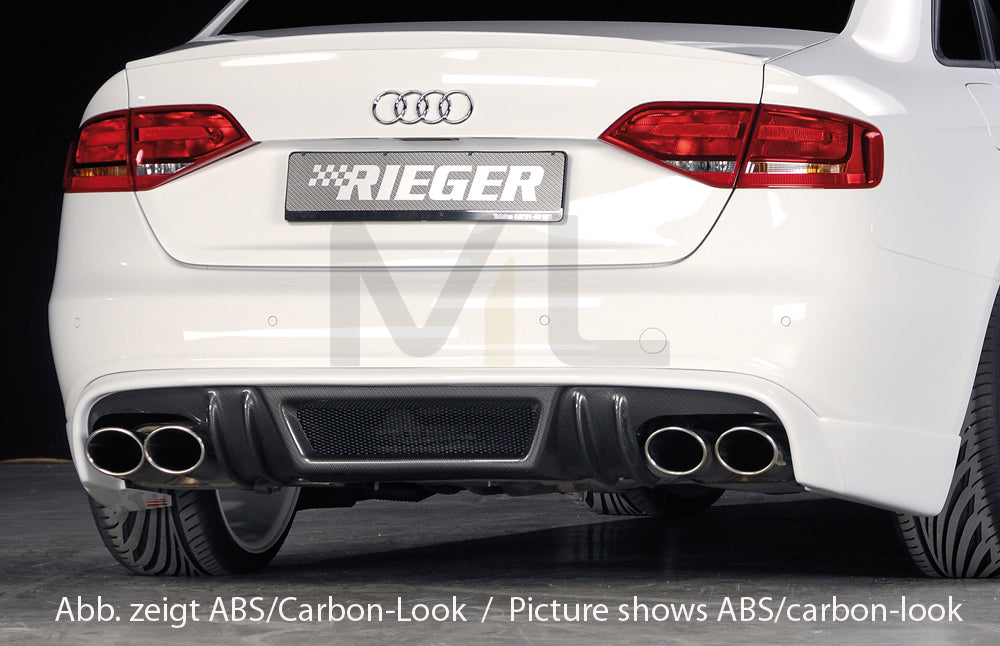 Rieger 00055512 Audi B8 B81 Rear Diffuser (A4 & S4) 1 | ML Performance EU Car Parts