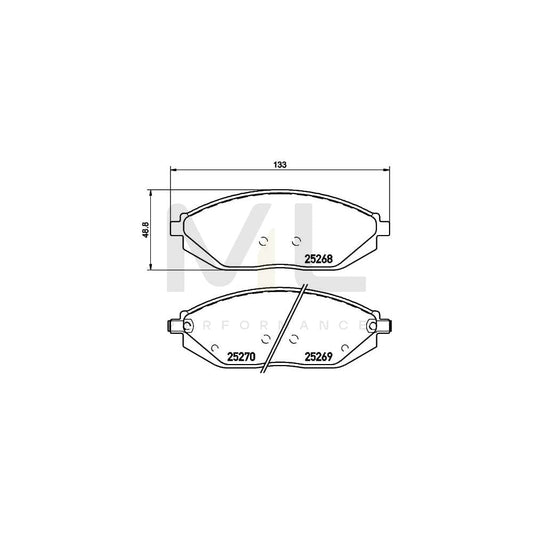 Hella 8DB 355 015-771 Brake Pad Set With Acoustic Wear Warning | ML Performance Car Parts