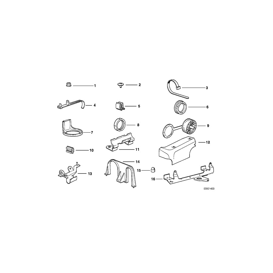Genuine BMW 12521711244 E34 E32 Bracket, Cable Harness (Inc. 525ix, M5 3.8 & 750iLS) | ML Performance EU Car Parts