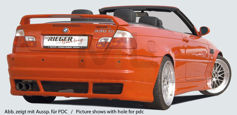 Rieger 00050208 BMW 3 Series E46 Rear Bumper 5 | ML Performance EU Car Parts