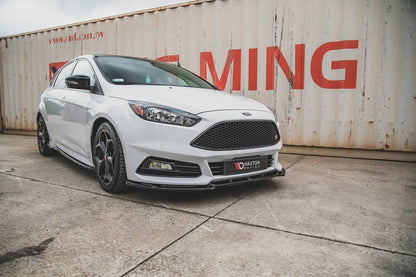 Maxton Design Ford Focus ST MK3 (Facelift) Front Splitter V.5