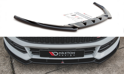 Maxton Design FO-FO-3F-ST-FD5T Front Splitter V.5 Ford Focus ST MK3 (Facelift) | ML Performance UK Car Parts