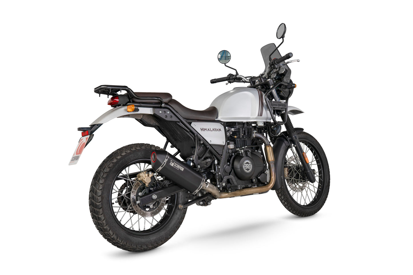 Scorpion RRE103BCER Royal Enfield Himalayan Serket Slip-On - Ceramic Black Coated Sleeve | ML Performance EU EU