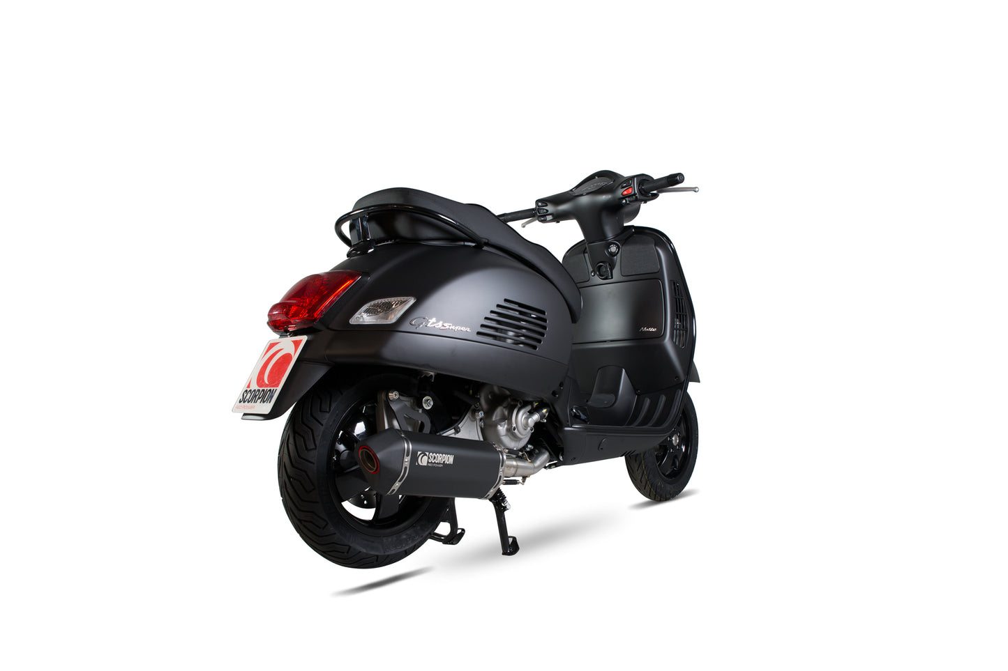Scorpion RVE211BCER Vespa Serket Parallel Full System - Black Ceramic Coated Sleeve (GTS 125 / GTS250 / GTS300) | ML Performance EU EU