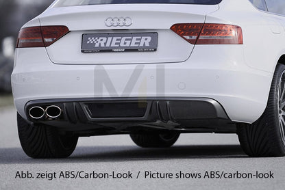 Rieger 00055436 Audi B8 B81 A5 Rear Diffuser 1 | ML Performance EU Car Parts