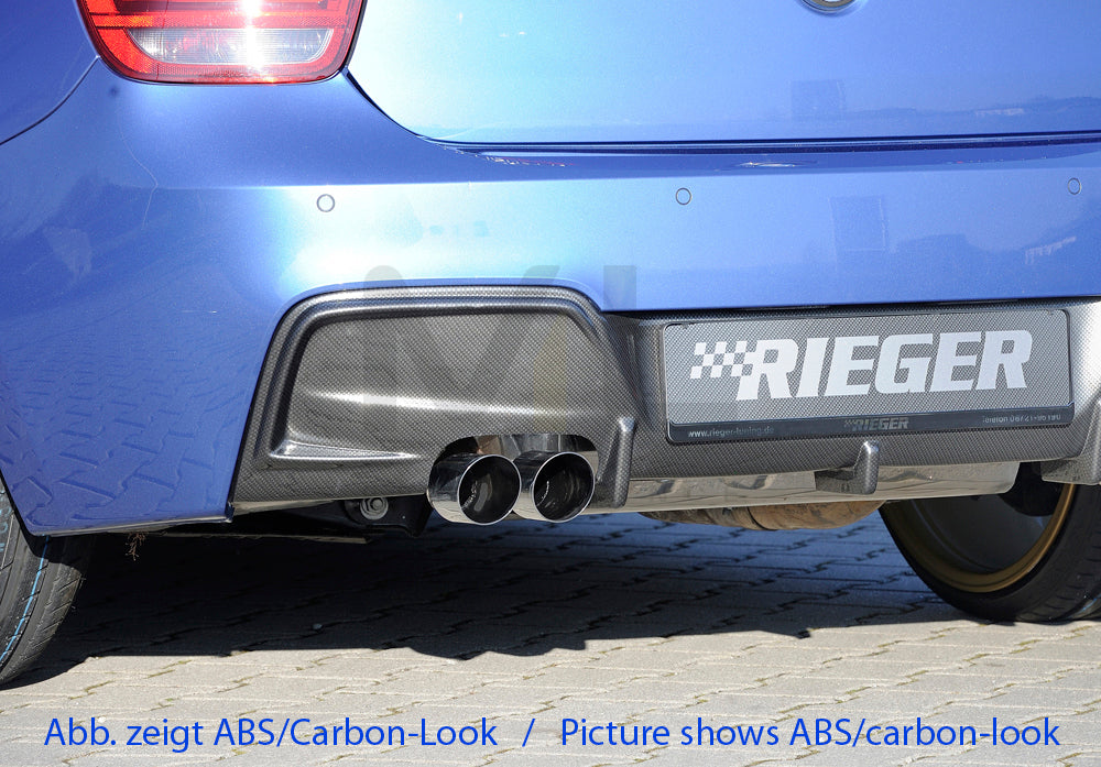 Rieger 00035061 BMW 1 Series F20 F21 Rear Diffuser 1 | ML Performance EU Car Parts