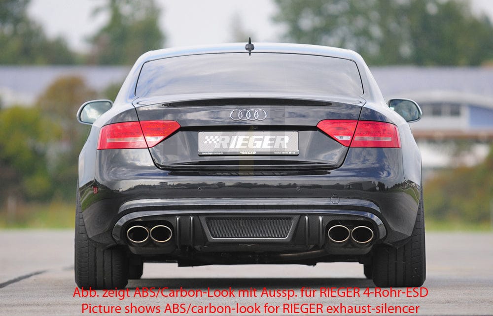 Rieger 00055417 Audi B8 B81 S5 Rear Diffuser 3 | ML Performance EU Car Parts