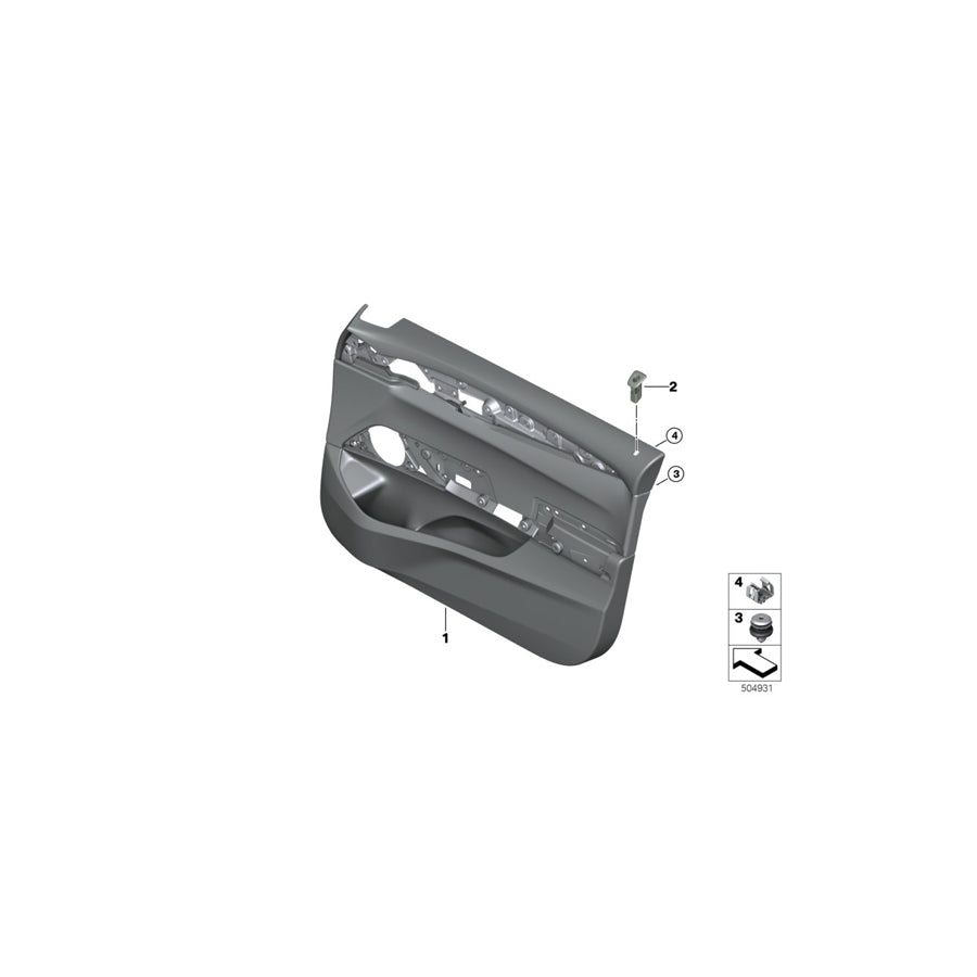 Genuine BMW 51416994133 G32 Door Trim Panel, Front Left COGNAC (Inc. 630iX, 630dX & 640dX) | ML Performance EU