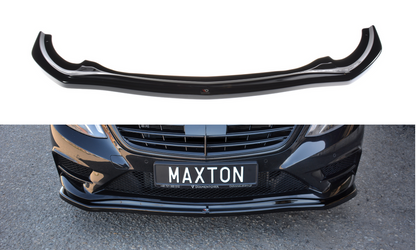 Maxton Design ME-S-222-AMGLINE-FD1T Front Splitter V.1 Mercedes Benz S-Class W222 AMG-Line | ML Performance UK Car Parts