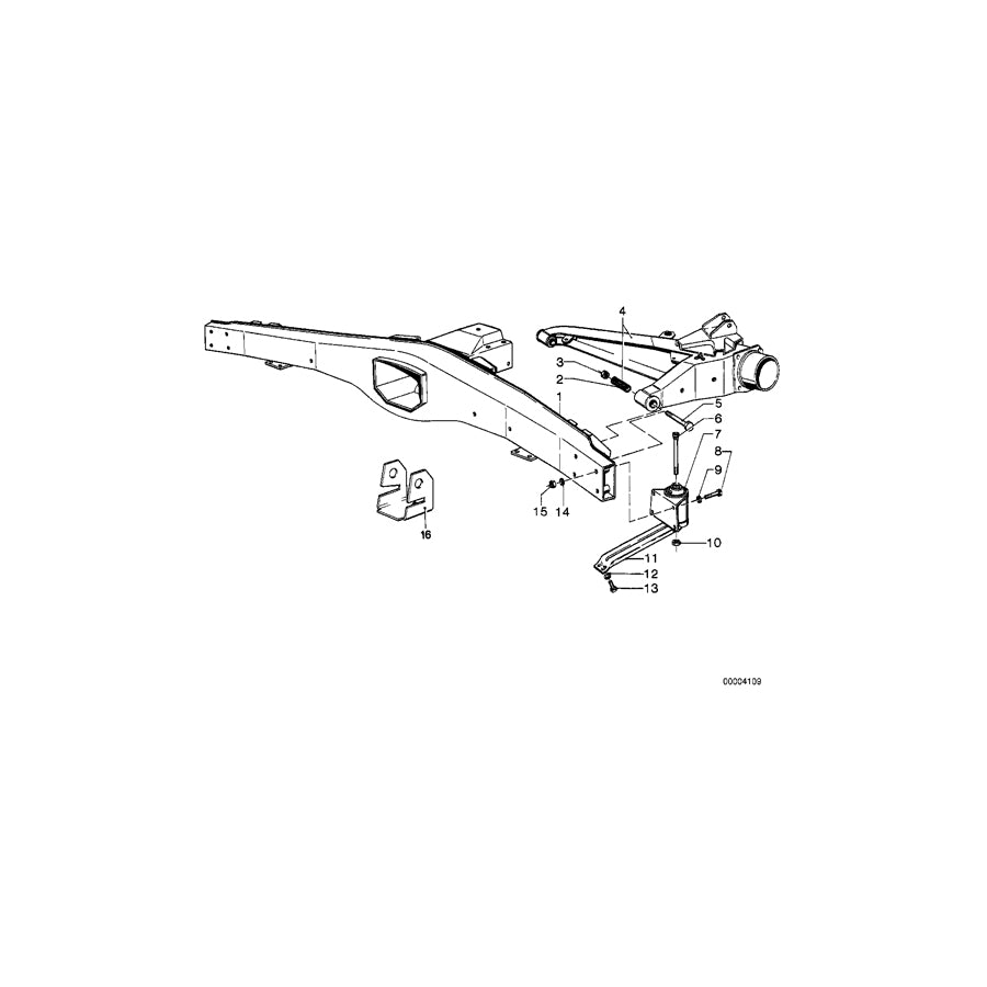 Genuine BMW 33311124095 E12 E24 Rear Axle Carrier (Inc. 518i, 518 & 528) | ML Performance EU Car Parts