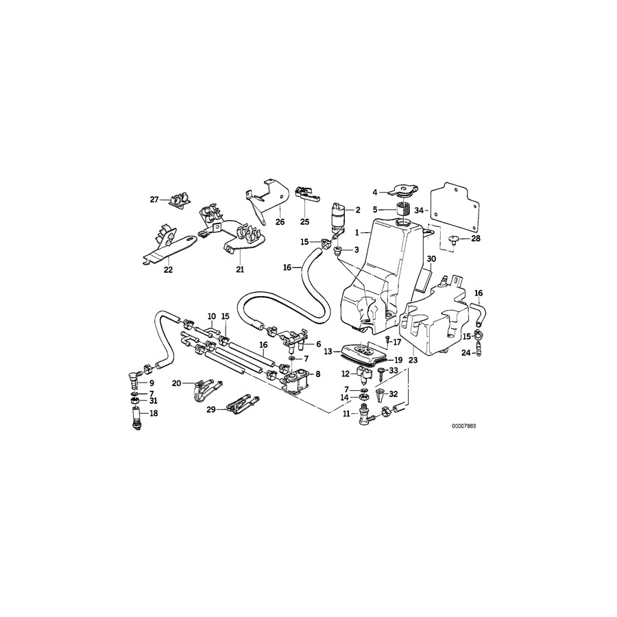 Genuine BMW 61671379745 E32 Hose Clamp (Inc. 740iL, 750iL & 730iL) | ML Performance EU Car Parts