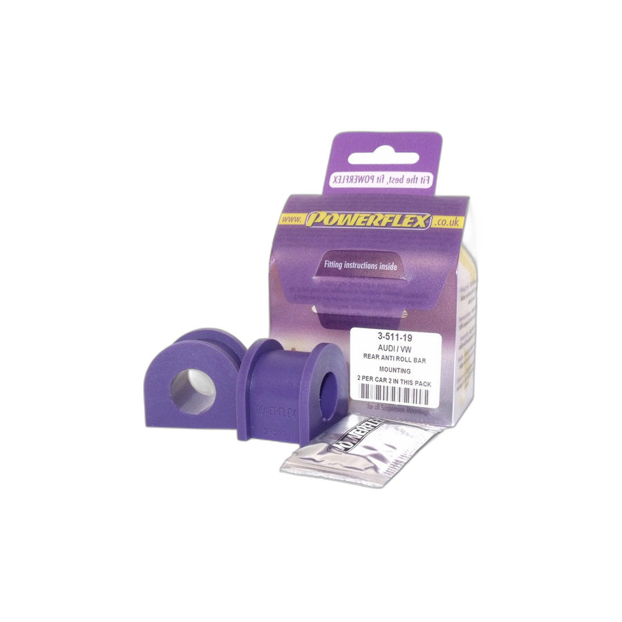 Powerflex PFR3-511-19 VW Rear Anti Roll Bar Mounting 19mm (Inc. Golf, Bora, Beetle) | ML Performance EU Car Parts