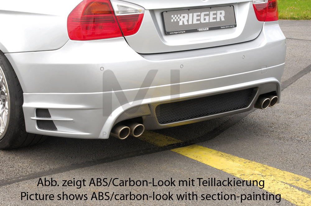 Rieger 00053406 BMW 3 Series E90 E91 Rear Diffuser 1 | ML Performance EU Car Parts