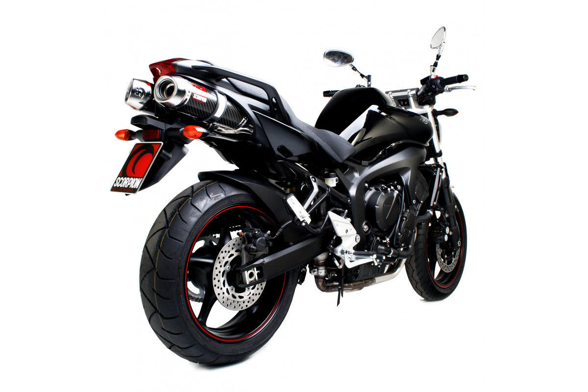 Scorpion EYA70CEO Yamaha Factory Oval Slip-On (Pair) - Carbon Fibre Sleeve (FZS / FZS600 Fazer) | ML Performance EU EU