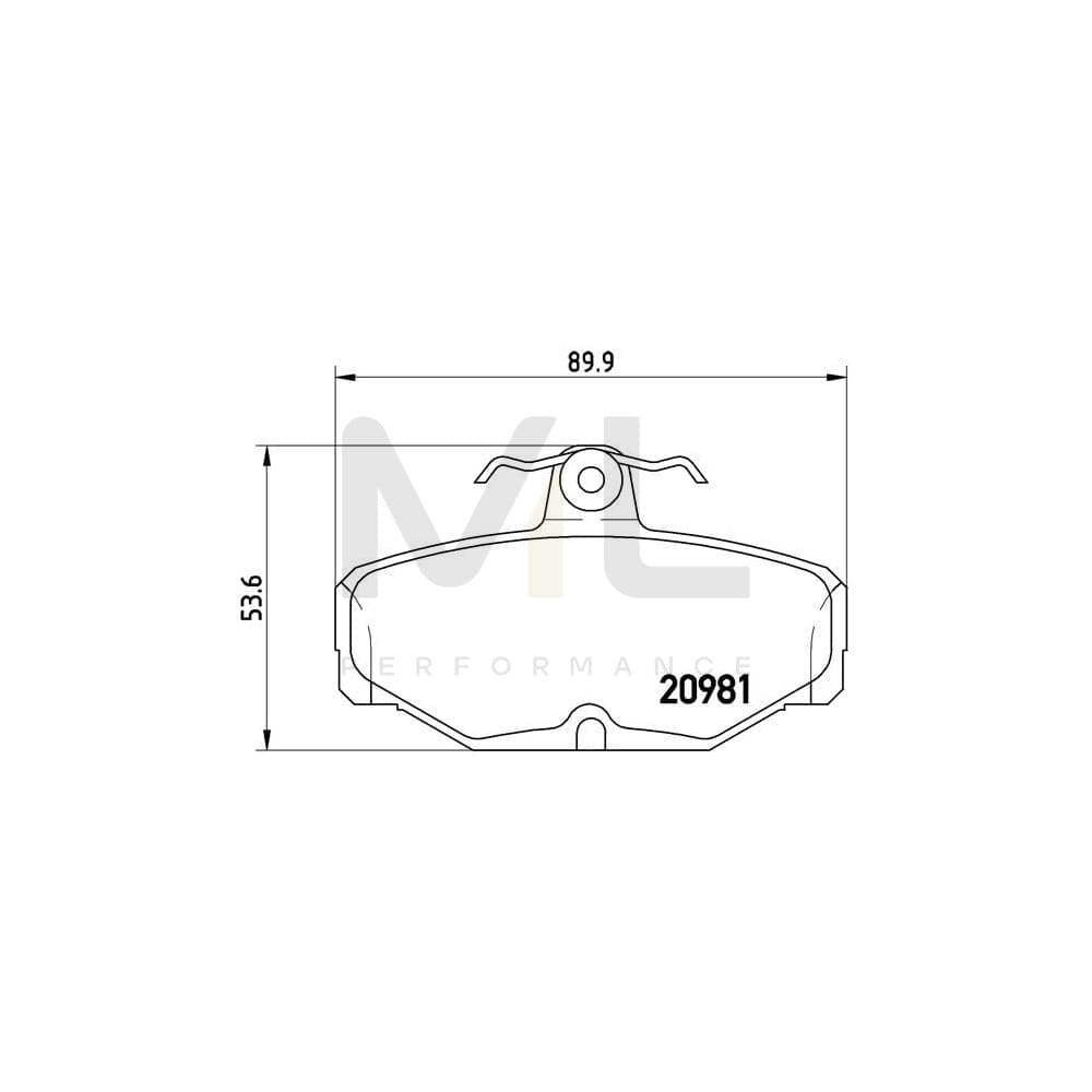 Brembo P 24 018 Brake Pad Set Excl. Wear Warning Contact, With Brake Caliper Screws | ML Performance Car Parts