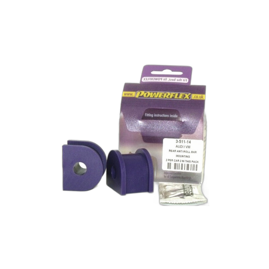 Powerflex PFR3-511-14 VW Skoda Audi Rear Anti Roll Bar Mounting 14mm (Inc. Golf, Bora, Octavia, TT, S3) | ML Performance EU Car Parts