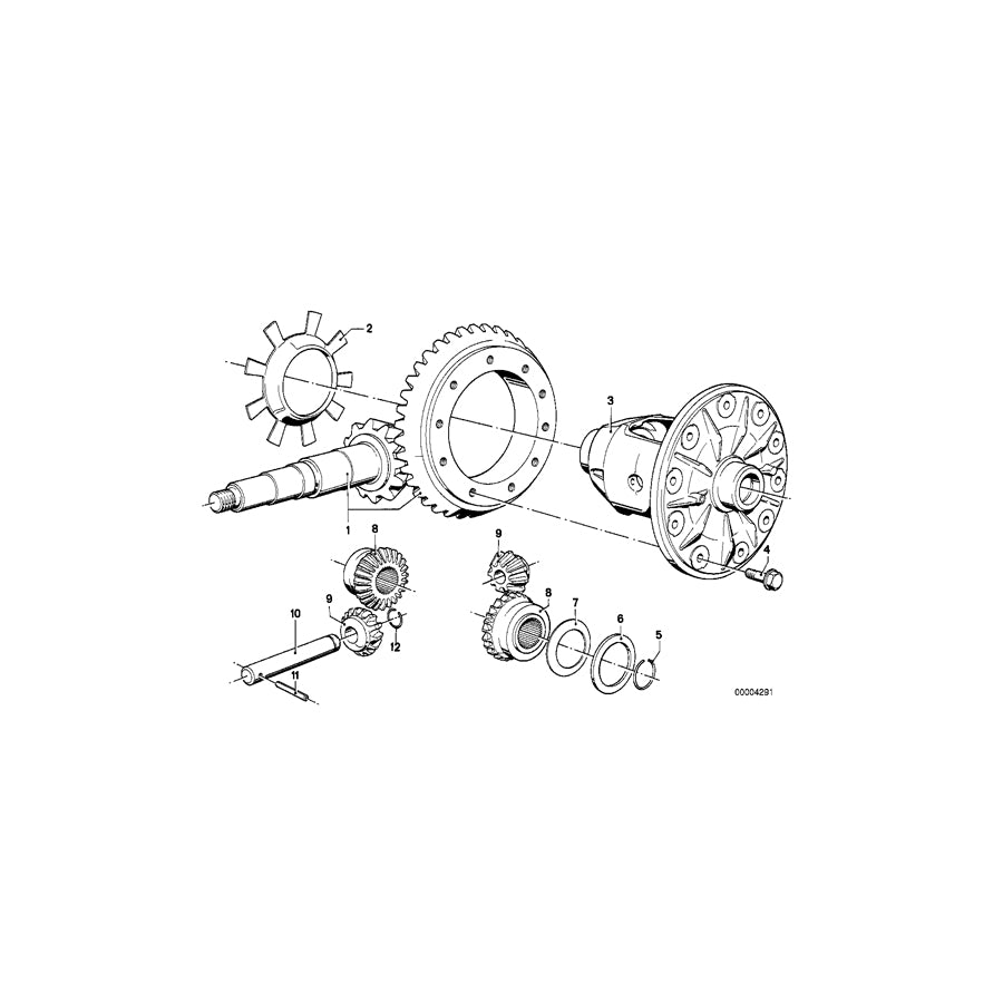 Genuine BMW 33102271511 Classic Crowngear Set I=3,91 XR22 (Inc. E36 318iS Class 2 & E36 320i STC '95) | ML Performance EU Car Parts