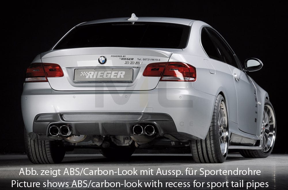 Rieger 00053460 BMW 3 Series E92 E93 Rear Diffuser 2 | ML Performance EU Car Parts