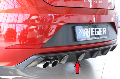Rieger 00027033 SEAT 5F Leon FR Rear Diffuser 1 | ML Performance EU Car Parts