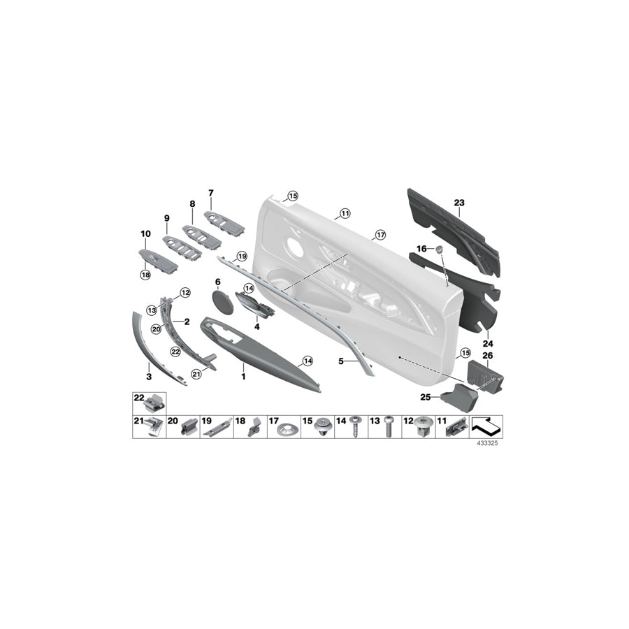 Genuine BMW 51417463899 F32 F33 Armrest, Front Right COGNAC (Inc. 430i, 430d & 435dX) | ML Performance EU