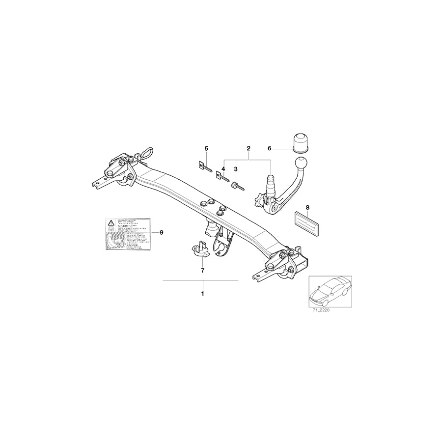 Genuine BMW 71601094527 E39 E66 E65 Blind Plug (Inc. 735Li, 523i & 750i) | ML Performance EU Car Parts