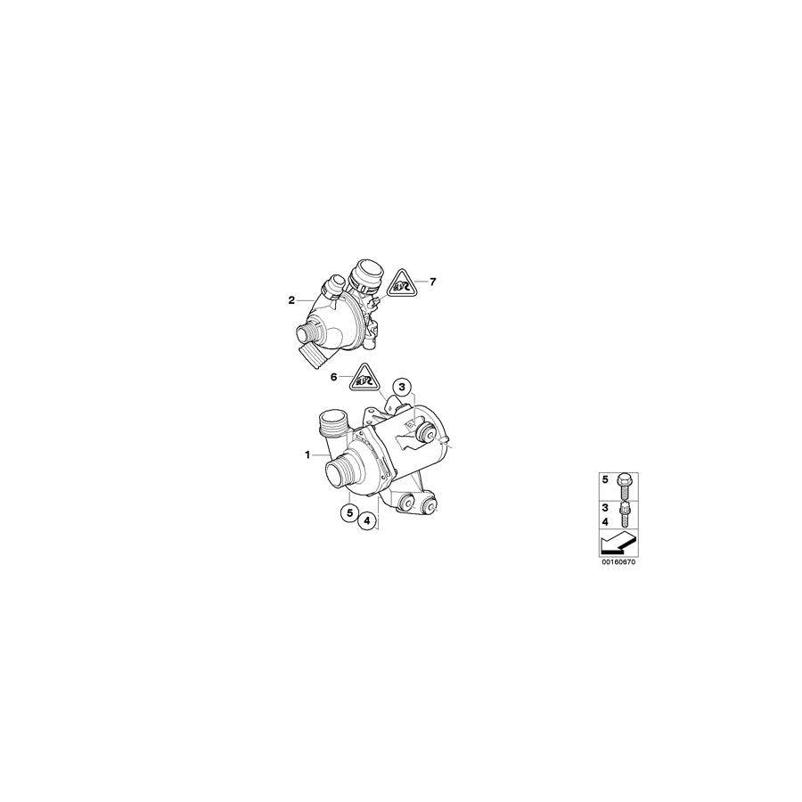 Genuine BMW 11537552403 E92 E91 Thermostat (Inc. 320i, 318i & 116i 2.0) | ML Performance EU Car Parts