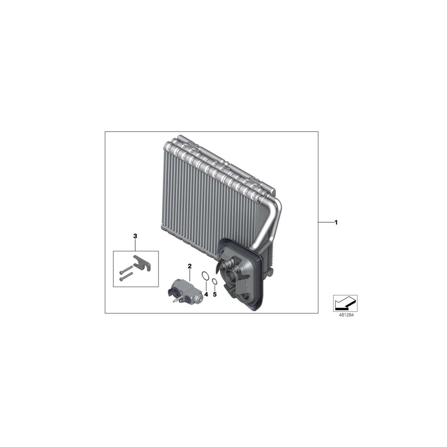 Genuine BMW 64119496918 G05 G07 Evaporator (Inc. X7 M50iX, X7 30dX & X7 M50dX) | ML Performance EU Car Parts