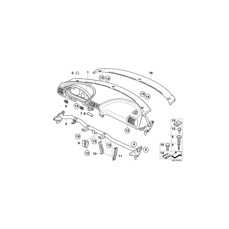 Genuine BMW 51458410024 E36 Supporting Tube (Inc. Z3 2.5, Z3 2.0 & Z3 1.9) | ML Performance EU Car Parts