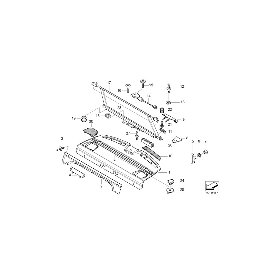 Genuine BMW 51468230771 E39 Cover Loudspeaker MARINEBLAU (Inc. 520d, 528i & 520i) | ML Performance EU Car Parts